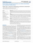 Virtual faces expressing emotions: an initial concomitant and construct validity study Cover Page