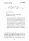 Small-Scale Sicilian Fisheries: Opinions of Artisanal Fishers and Sociocultural Effects in Two MPA Case Studies Cover Page