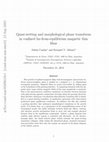 Research paper thumbnail of Quasi-wetting and morphological phase transitions in confined far-from-equilibrium magnetic thin films