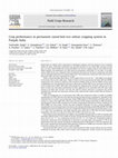 Research paper thumbnail of Crop performance in permanent raised bed rice–wheat cropping system in Punjab, India