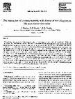 Research paper thumbnail of The interaction of cowpea maturity with degree of waterlogging in the post-rice environment