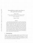 Research paper thumbnail of Non-equilibrium opinion spreading on 2D small-world networks