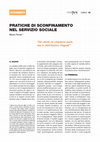 Research paper thumbnail of pratiche di sconfinamento nel lavoro sociale