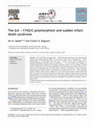 The IL6 −174G/C polymorphism and sudden infant death syndrome Cover Page