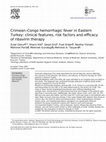 Crimean–Congo hemorrhagic fever in Eastern Turkey: clinical features, risk factors and efficacy of ribavirin therapy Cover Page