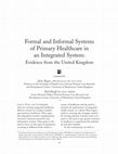 Formal and Informal Systems of Primary Healthcare in an Integrated System: Evidence from the United Kingdom Cover Page