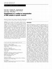 Establishment of a method of anonymization of DNA samples in genetic research Cover Page