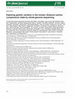 Research paper thumbnail of Exploring genetic variation in the tomato ( Solanum section Lycopersicon ) clade by whole-genome sequencing