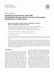 Research paper thumbnail of Etoposide Incorporated into Camel Milk Phospholipids Liposomes Shows Increased Activity against Fibrosarcoma in a Mouse Model