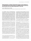 Small Changes in Ambient Temperature Cause Large Changes in 3,4-Methylenedioxymethamphetamine (MDMA)-Induced Serotonin Neurotoxicity and Core Body Temperature in the Rat Cover Page