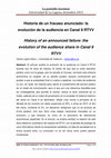 Research paper thumbnail of RLCS: History of an announced failure: the evolution of the audience share in Canal 9 RTVV