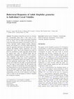 Research paper thumbnail of Behavioral Responses of Adult Sitophilus granarius to Individual Cereal Volatiles