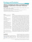 Research paper thumbnail of Influence of whitebark pine decline on fall habitat use and movements of grizzly bears in the Greater Yellowstone Ecosystem