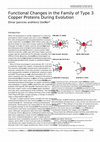 Functional Changes in the Family of Type 3 Copper Proteins During Evolution Cover Page