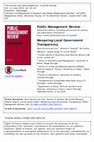 Measuring Local Government Transparency Cover Page