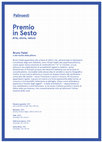 Research paper thumbnail of Premio In Sesto 2014 Arte, storia, natura