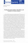 Research paper thumbnail of Reading Terrorism in Kleist: The Violence and Mandates of Michael Kohlhaas