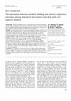 The association between synthetic bedding and adverse respiratory outcomes among skin-prick test positive and skin-prick test negative children Cover Page