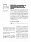 Research paper thumbnail of Size-exclusion chromatography for the determination of the boiling point distribution of high-boiling petroleum fractions