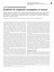 Research paper thumbnail of Guidelines for cytogenetic investigations in tumours