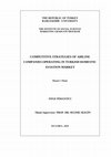 COMPETITIVE STRATEGIES OF AIRLINE COMPANIES OPERATING IN TURKISH DOMESTIC AVIATION MARKET Cover Page