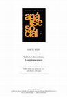 Cultural Dimensions, Lusophone Spaces Cover Page