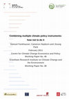 Research paper thumbnail of Combining multiple climate policy instruments: how not to do it