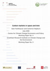 Research paper thumbnail of Carbon markets in space and time