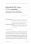 Research paper thumbnail of Castelo de Castelo Branco (1979/1984 e 2000): síntese dos trabalhos desenvolvidos e principais resultados