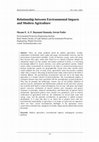 Relationship between Environmental Impacts and Modern Agriculture Cover Page