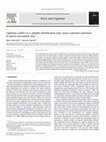 Research paper thumbnail of Cognitive conflict in a syllable identification task causes transient activation of speech perception area