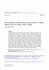 Rural labour markets and rural conflict in Spain before the Civil War (1931-1936) Cover Page