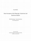 Runic Inscriptions of the Viking Age: A Synchronic and Diachronic Analysis Cover Page