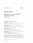 Research paper thumbnail of After Mourning: ‘Morning After’ Literature on Cyprus