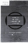 Aspects of the Theory of Syntax Cover Page