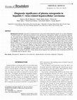 Research paper thumbnail of Diagnostic significance of plasma osteopontin in hepatitis C virus-related hepatocellular carcinoma