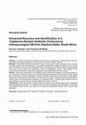 Research paper thumbnail of Enhanced Recovery and Identification of a Tryptamine-Related Antibiotic produced by Intrasporangium N8 from KwaZulu-Natal, South Africa