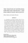 Research paper thumbnail of The Violences of Knowledge: Edward Said, Sociology, and Post-Orientalist Reflexivity