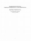 Research paper thumbnail of Streaming data between Web Services. Comparison of streaming protocols over a stream-enabled Web Service