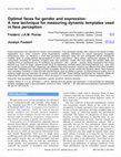 Optimal faces for gender and expression: A new technique for measuring dynamic templates used in face perception Cover Page