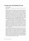 Research paper thumbnail of La fuerza social del Patrimonio Cultural