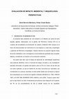 Research paper thumbnail of Evaluación de impacto ambiental y arqueología: perspectivas