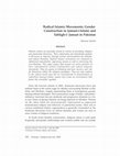 Research paper thumbnail of Radical Islamic Movements: Gender Construction in Jamaat-i-Islami and Tabligh-i-Jamaat in Pakistan