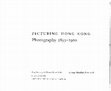 Research paper thumbnail of With Joanna Waley-Cohen and Edwin K. Lai, Picturing Hong Kong: Photography 1855-1910 (New York: Asia Society Galleries and George Braziller, 1997)