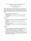 What Do We Know About the Impact of Publicly Funded Preschool Education on the Supply and Quality of Infant/Toddler Care? Cover Page