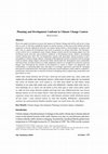 Research paper thumbnail of Planning and Development Confront in Climate Change Context