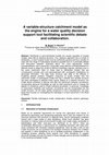 Research paper thumbnail of A variable-structure catchment model as the engine for a water quality decision support tool facilitating scientific debate and collaboration.