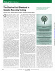 Research paper thumbnail of The Illusive Gold Standard in Genetic Ancestry Testing