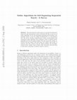 Online Algorithms for Self-Organizing Sequential Search-A Survey Cover Page