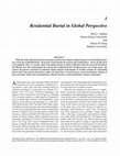 Research paper thumbnail of 1 Residential Burial in Global Perspective